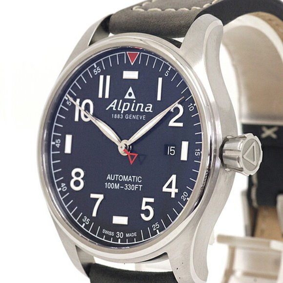 Alpina Men's Watch Star Timer Pilot AL-525NN4S6 Dark Blue Dial Automatic Unused